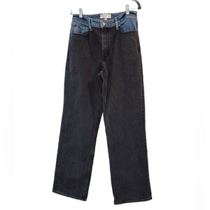 Abercrombie & Fitch the 90s relaxed Jean high rise in two tone